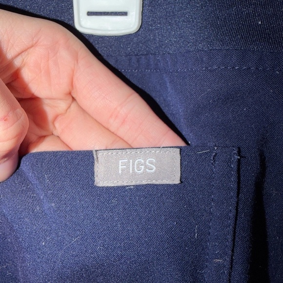 *PRICE OBO* FIGS Women's Navy Blue Zamora™ - Medium Petite Jogger Scrub Pants - Picture 4 of 8